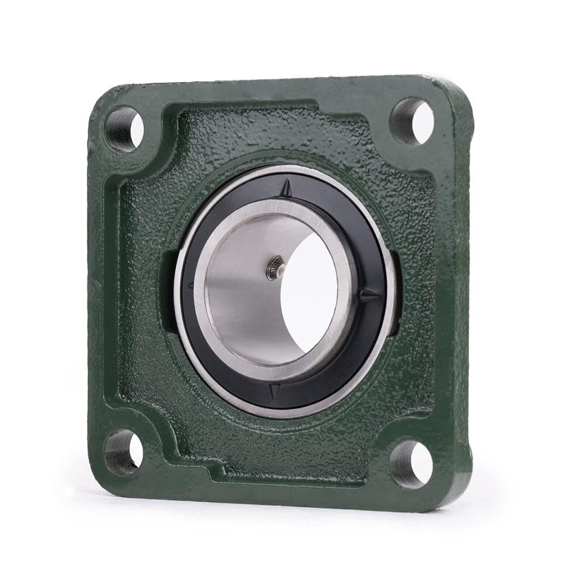 Xike 2 Pcs UCF210 Bore 50 mm Pillow Block Square Flange Mounted Ball Bearings, Solid Cast Iron Base and Self Aligning Chrome Steel Sealed Bearings. - Image 5